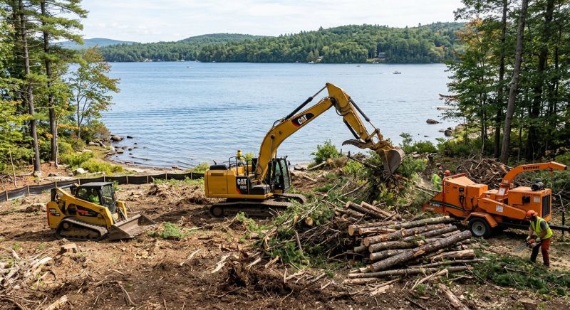 Lake Lot Clearing in Katy, TX